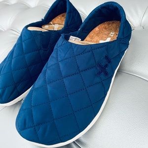 NEW! Otz Shoes Quilted Pattern Slip on Espadrilles in Ensign Blue